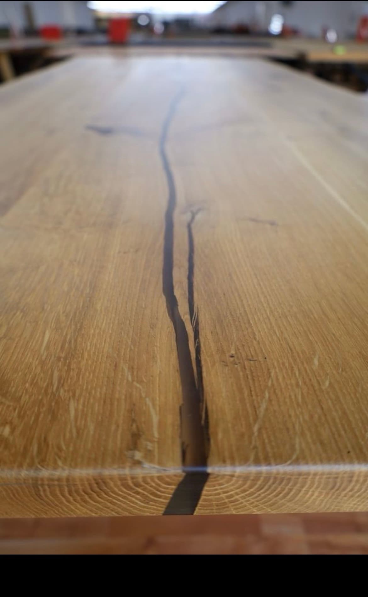 Esstisch Tisch +Massivholz
Eiche VOLL 4cm
+Baumkante +Epoxidharz – Bild 4