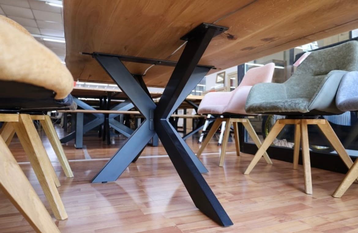 Esstisch Tisch +Massivholz
Eiche VOLL 4cm
+Baumkante +Epoxidharz – Bild 6
