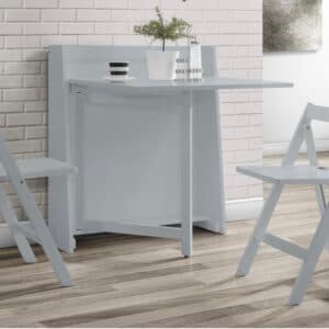 Tisch mit Stühle Das kompakte Esszimmer-Set in hellgrau Neu !
