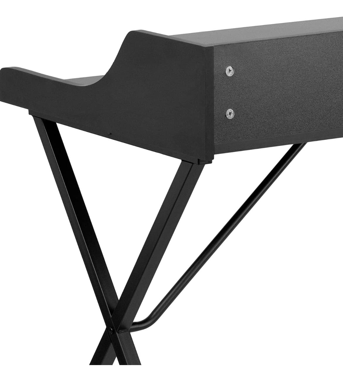 Flash Furniture Computer Desk Shelf, Steel, Black Laminate Top/Black Frame, 121.92 x 67.31 x 10.16 cm. – Bild 7
