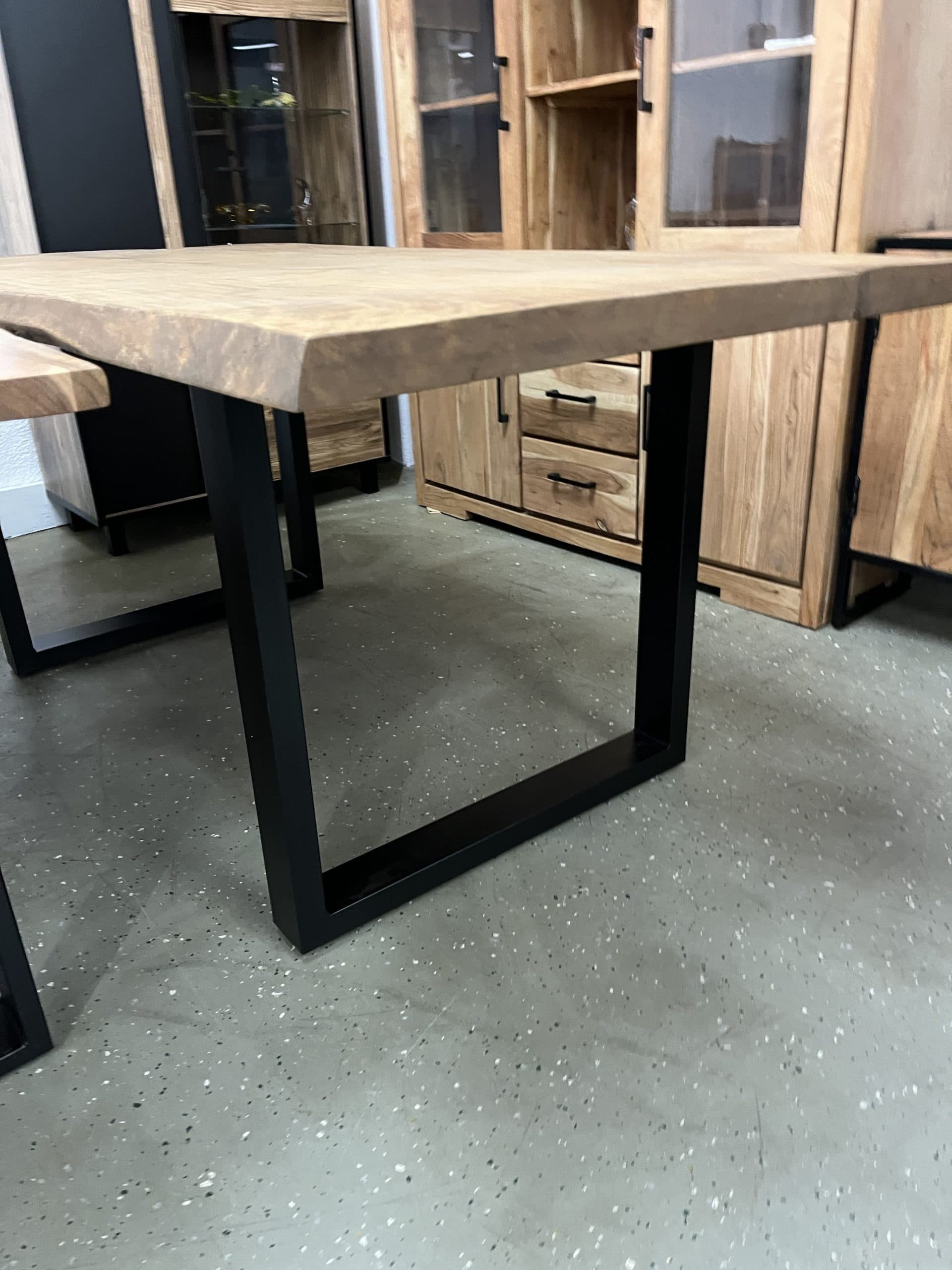 Esstisch aus Mango Holz Massiv mit Baumkante 180x90x78 cm geölt. – Bild 5