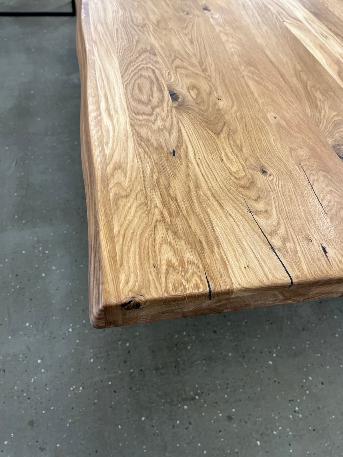 Esstisch aus Eiche Massiv mit Baumkante 300x100x75 cm 60 mm Stark gedoppelt ❗️ – Bild 11