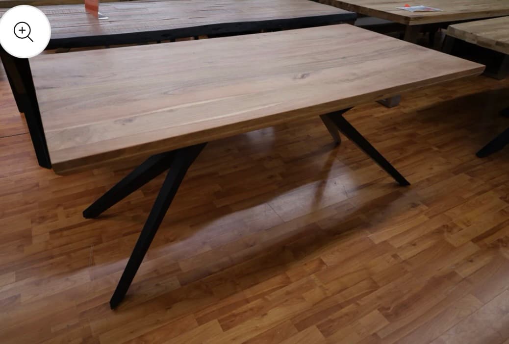 Esstisch Tisch + Massivholz Akazie +
Designer Gestell – Bild 2