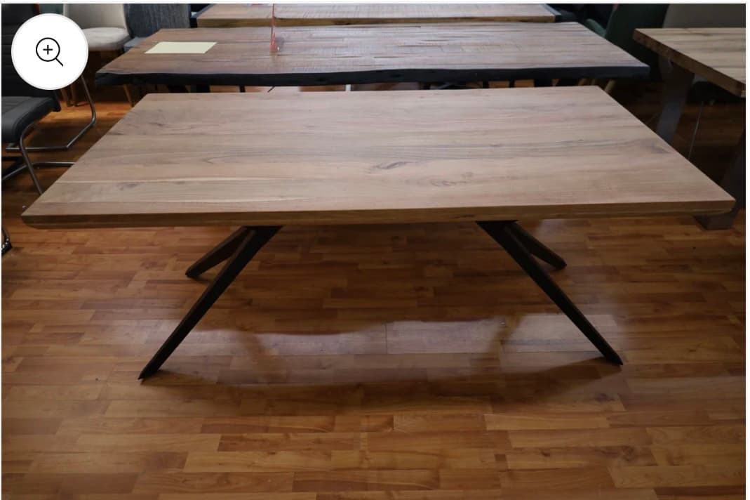 Esstisch Tisch + Massivholz Akazie +
Designer Gestell – Bild 3