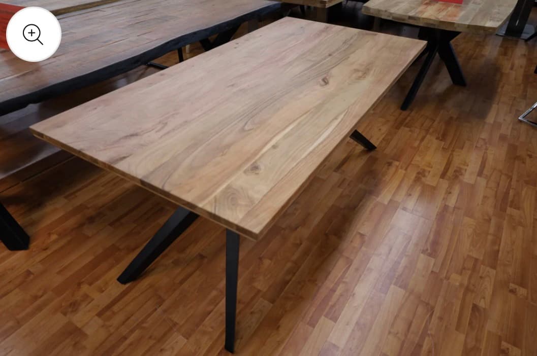 Esstisch Tisch + Massivholz Akazie +
Designer Gestell – Bild 7